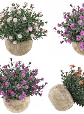 仿真盆栽人造满天星植物盆景仿真花家居酒店装饰桌面摆件道具