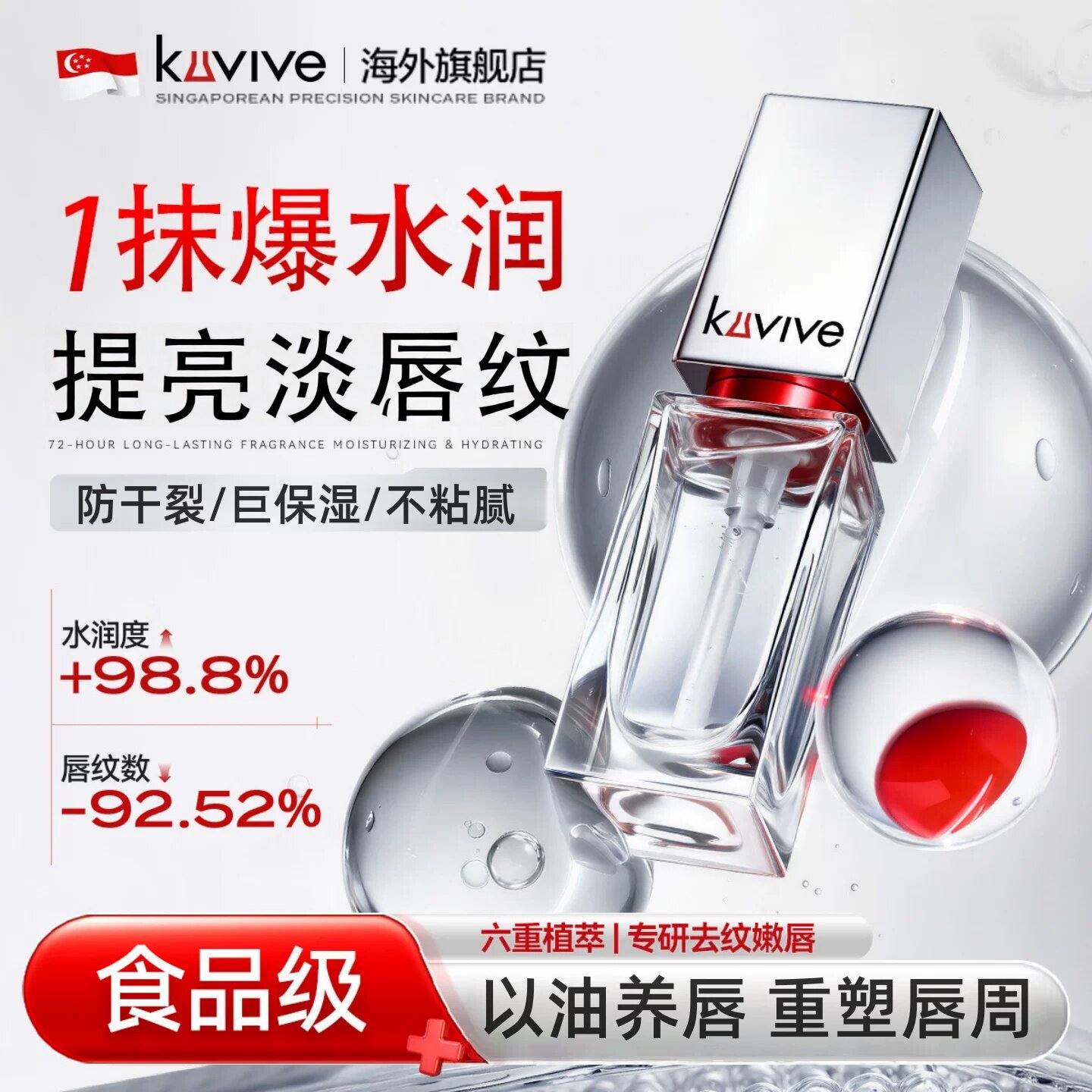 进口唇部精华润唇膏女保湿滋润淡化唇纹唇周黑去死皮丰唇膜油护理
