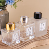 酒店同款 扩香瓶 带盖正方形玻璃无火藤条精油香薰瓶空瓶花露水分装
