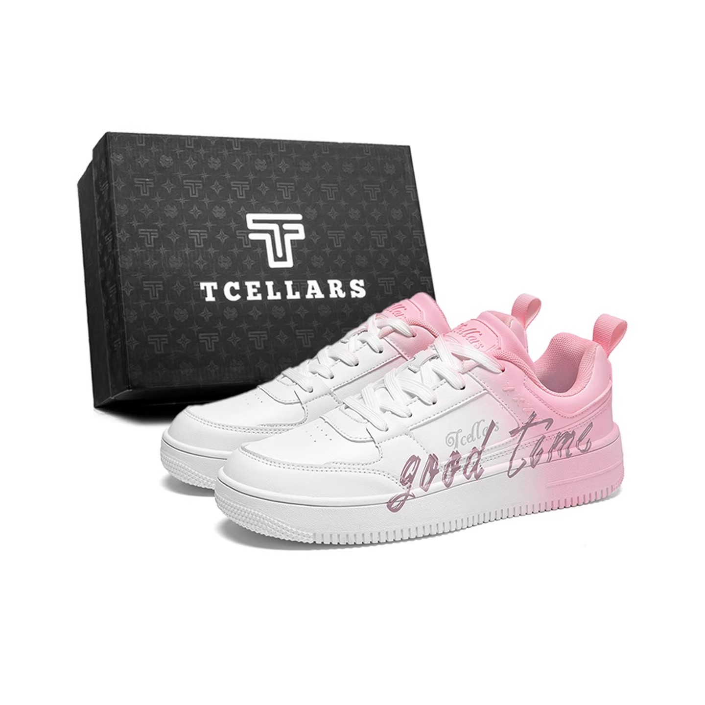 TCELLARS黑白色板鞋2025冬季新款潮鞋休闲鞋男女同款百搭运动鞋子