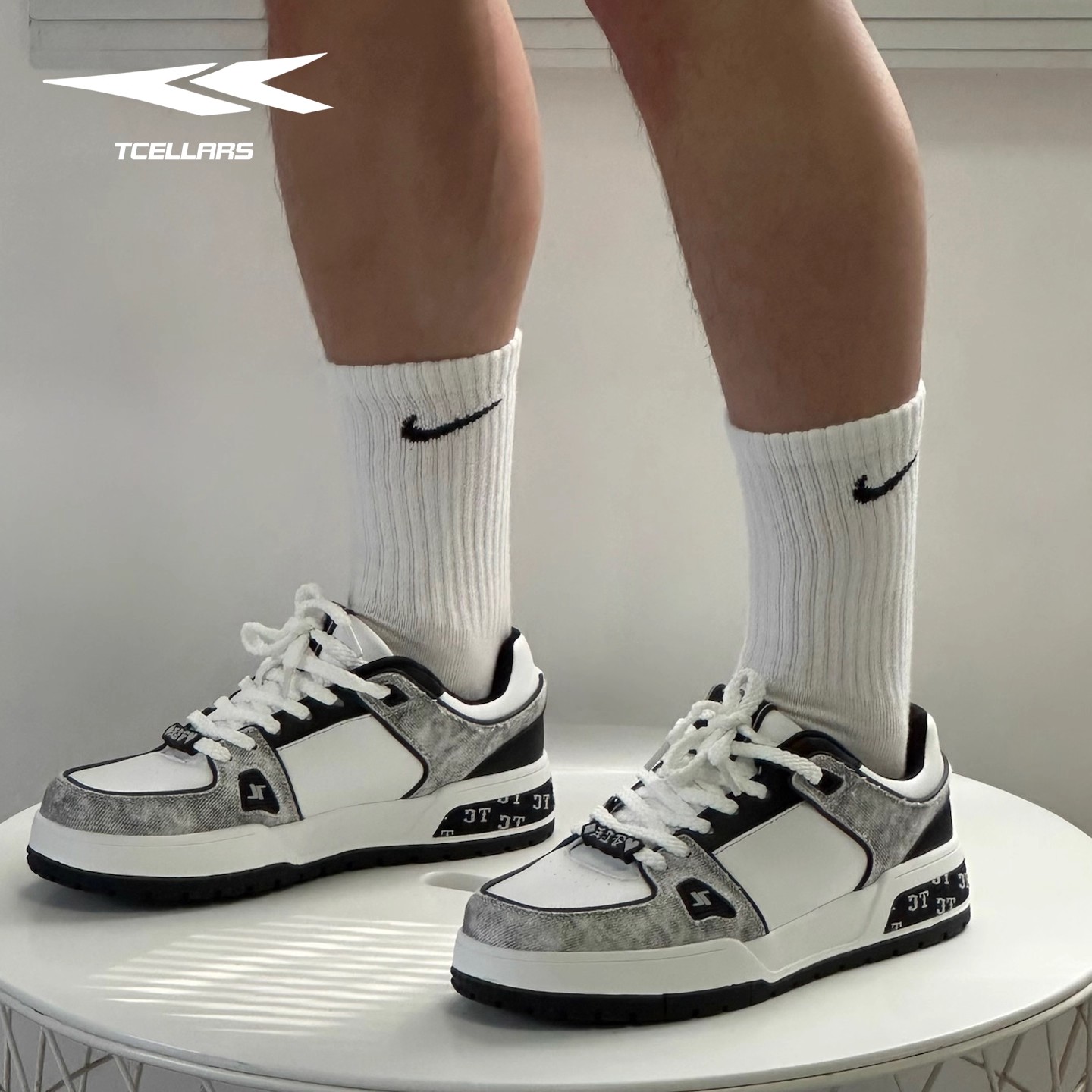 TCELLARS板鞋男款2025秋冬新款情侣厚底运动休闲潮牌简约百搭鞋子