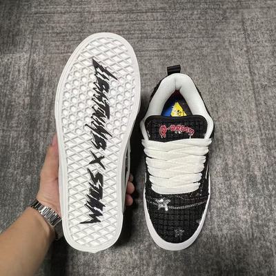 LightningXstorm毕加索画作联名经典情侣闪电风暴板鞋板鞋增高男