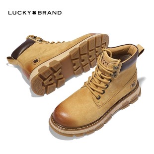 复古潮流马丁靴户外休闲鞋 四叶草美式 专柜款 LUCKY靴子BRAND