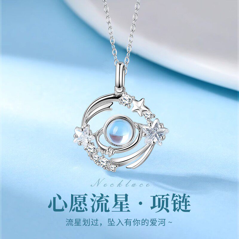 2025新款S999纯银锁骨项链配饰女轻奢小众设计高级感生日礼物送友