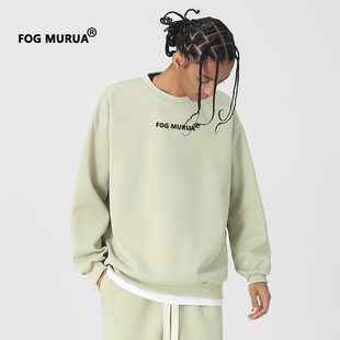 主线字母美式 FOG MURUA新款 潮牌重磅第七季 高街宽松情侣圆领卫衣