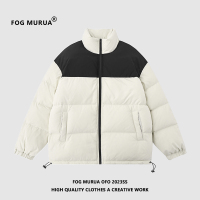 FOG MURUA2023冬新款反季羽绒棉服男女短款韩版宽松拼接外套加厚