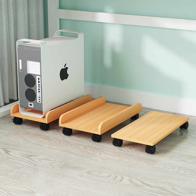 移动电脑主机架子滑轮底座电脑机箱托盘动机置物架台式托架放置桌