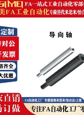 替代米思米线性导向轴一端外螺纹带扳手槽型PSSFAS6/8/10/12/13