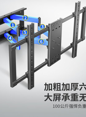 适用于海信85英寸电视机架X85/85E7G超薄嵌入式挂架伸缩旋转壁挂