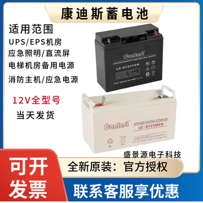 康迪斯Contest蓄电池LC-X1238CH/12V17AH24AH38AH65AH100AH200AH