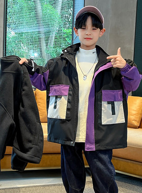 B类韩版冬季男防风儿童冲锋衣