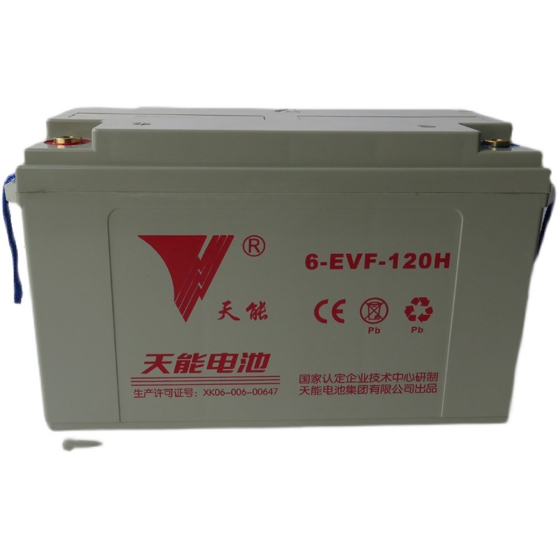 新款天能蓄电池6-EVF-12V/100ah/80AH/120电动四轮车扫地机观光车