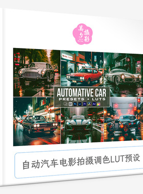 自动汽车电影拍摄调色LUT预设 Automative Car Presets- luts