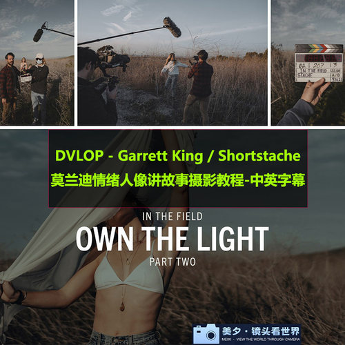 DVLOP Garrett King /Shortstache莫兰迪情绪人像讲故事摄影教程