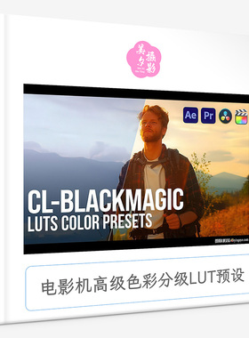 电影机高级色彩分级LUT预设 Pixflow CL-BlackMagic Lut Pack