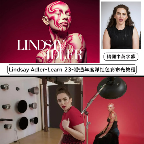 Lindsay Adler-Learn 23-潘通年度洋红色彩布光教程-精翻中英字幕