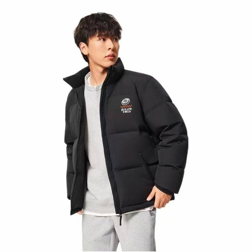 李宁短款羽绒服男黑色立领保暖防泼水冬季运动外套AYMV129,运动服/休闲服装,运动羽绒服,淘宝优惠券,粉丝福利购,淘宝优惠卷