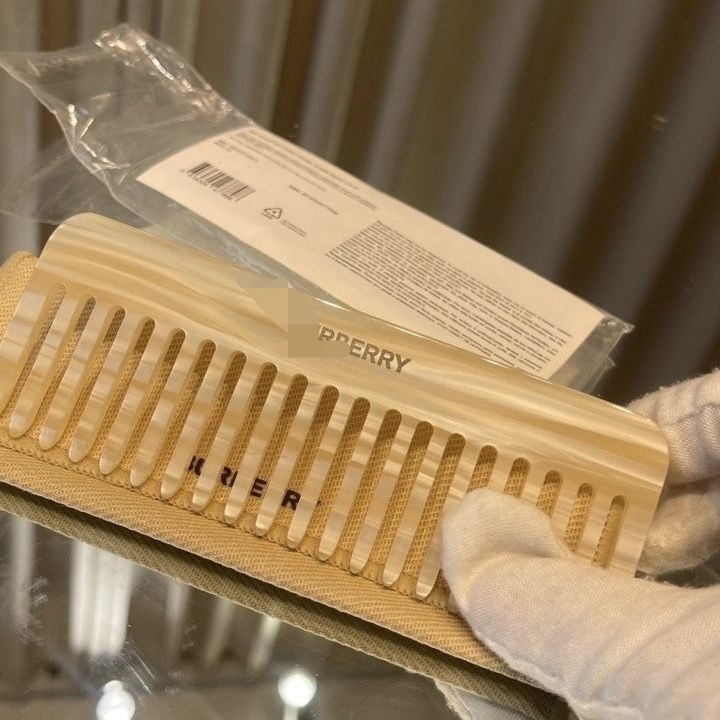 巴家梳子专柜稀有配赠高颜值按摩梳化妆梳便携实用牛角梳+收纳袋