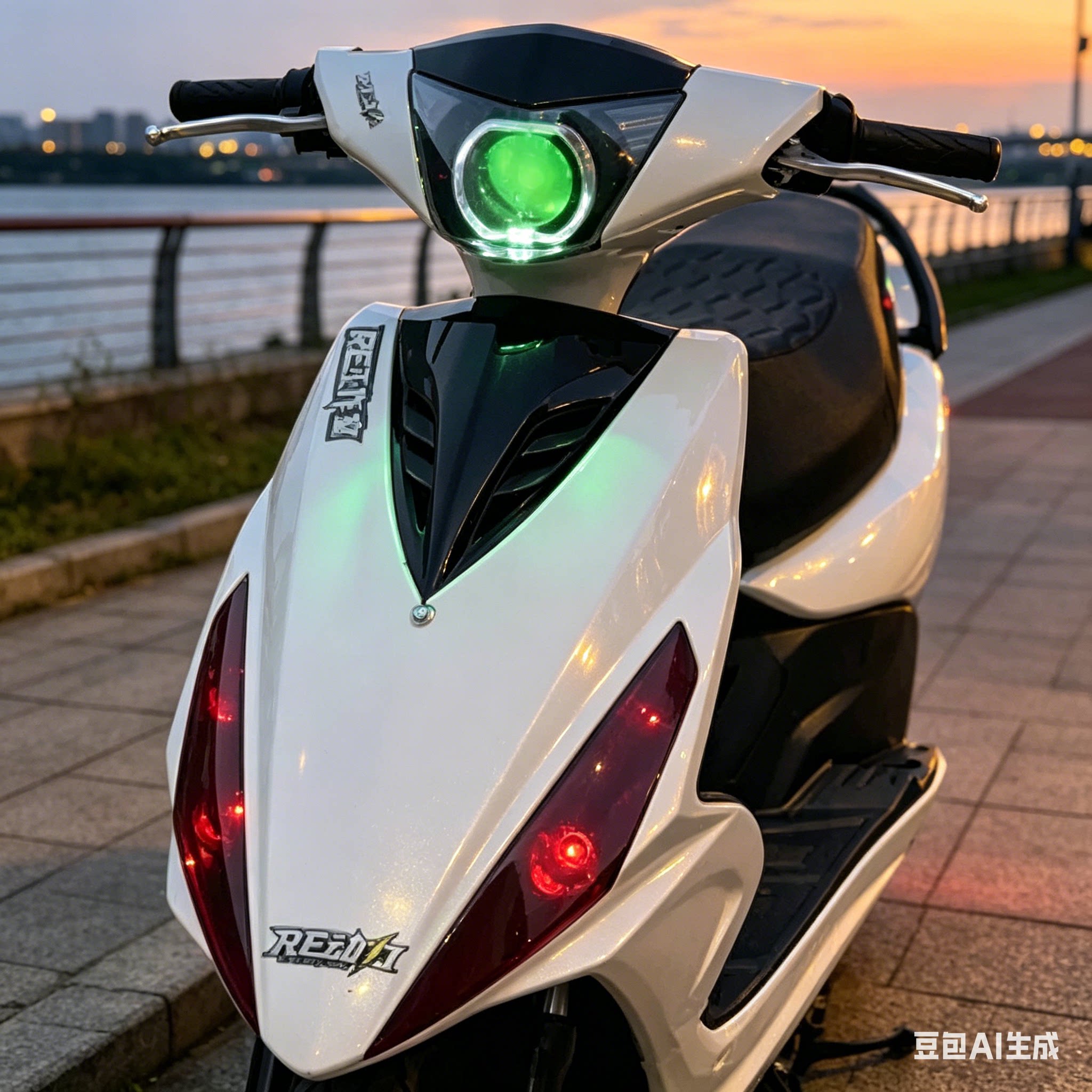 2025款摩托车LED七彩炫酷大灯