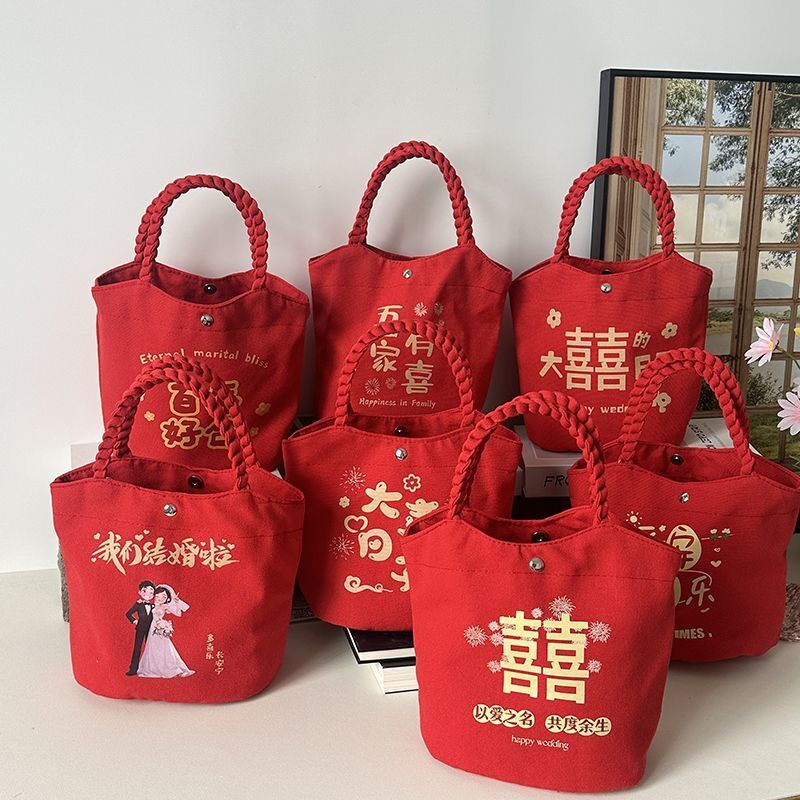 原创手提包红色喜庆专用