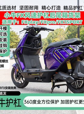适用小牛FX风速版护杠FXplay/FXpro电动车保险杠/后尾箱架