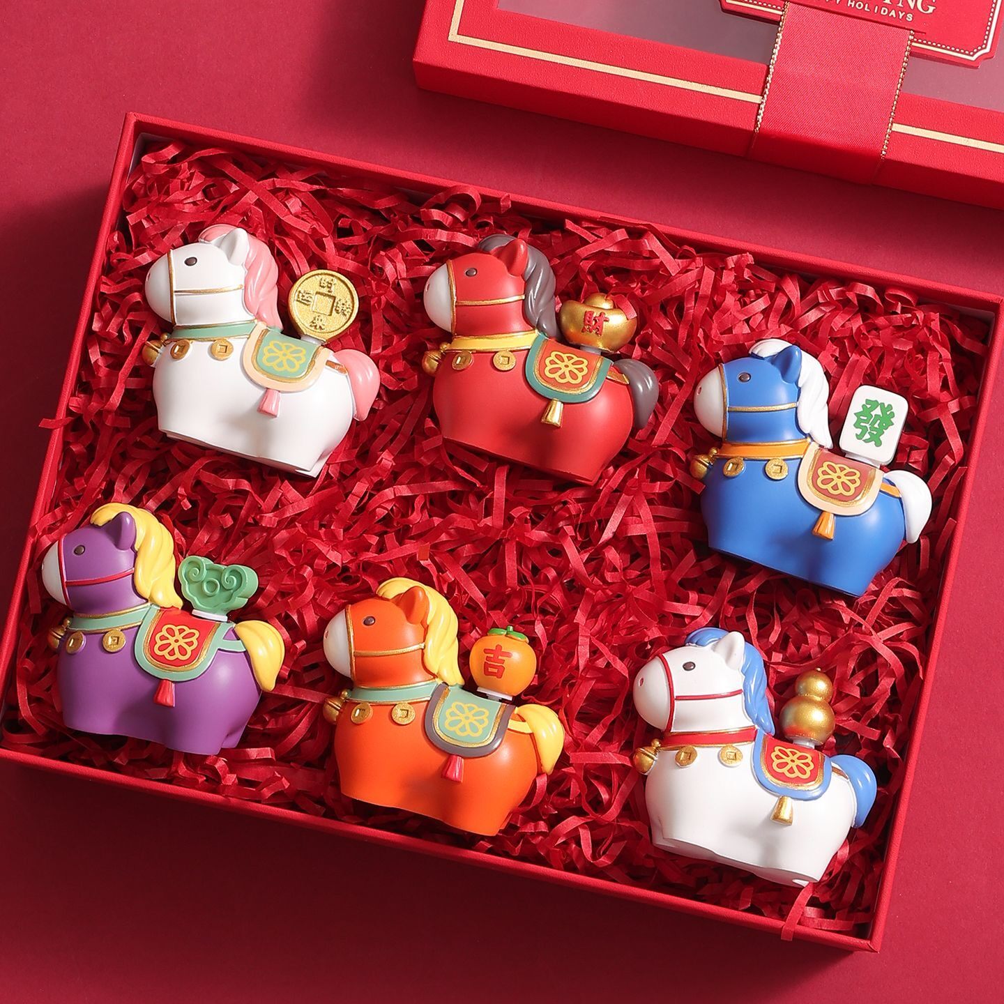 马年吉祥物小摆件办公室工位稳定情绪神器桌面招财装饰本命年礼物