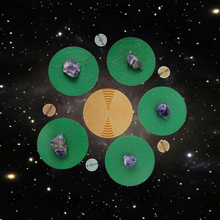 进口MWO偏振光盘项链特斯拉电圈多频波振荡器磁场电磁天线吊坠