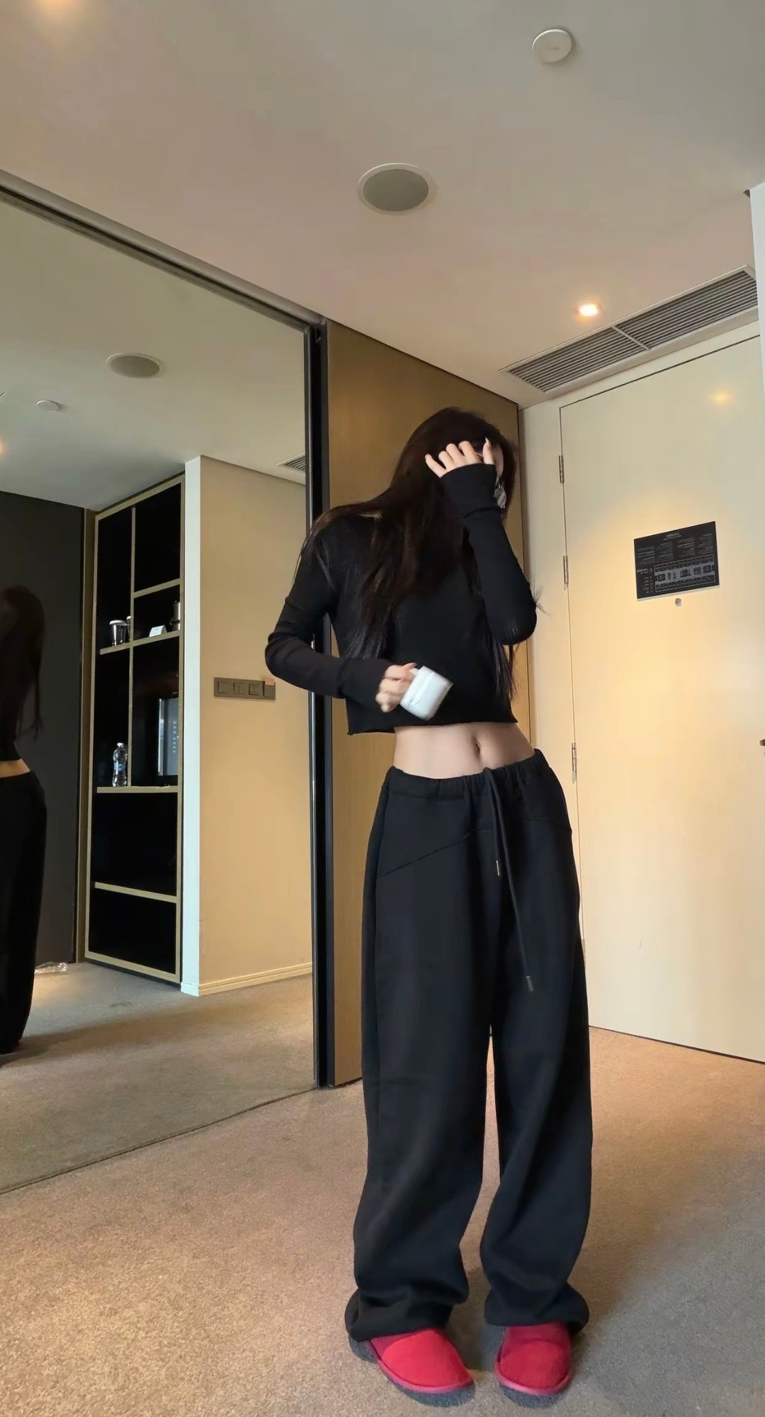 休闲弯刀裤裤子女胖mm大码显瘦阔腿运动裤高腰香蕉镰刀卫裤,女装/女士精品,卫裤,淘宝优惠券,粉丝福利购,淘宝优惠卷