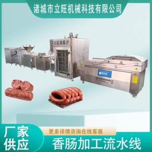 风味烤肠加工全套设备全套红肠生产设备肠类生产制作机器