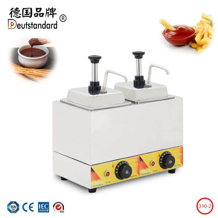 果酱保温机双缸果酱瓶加热器保温瓶果浆泵果酱泵按压出料巧克力机