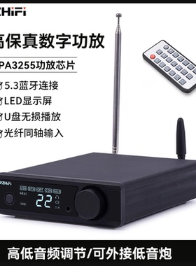 伟良音响BRZHIFI家用DP9数字功放机U盘大功率发烧级高保真蓝牙5.3