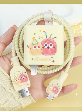 华为100W快充头套适用Pura70ultra充电器数据线保护套Nova13荣耀magic7防断裂修复神器Nova12荣耀200通用绕绳