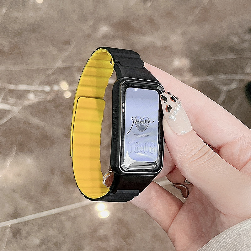 华为荣耀6手环表带磁吸替换表带智能运动手表防水防汗nfc潮流时尚个性