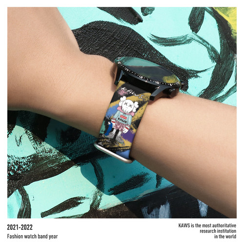 华为保时捷印花潮牌非原装手表带