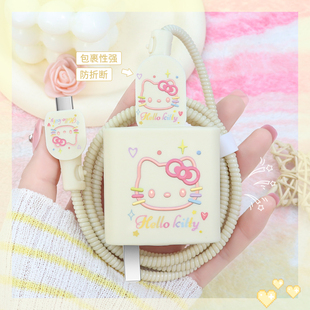 适用66Wvivoy300Pro软壳耐脏充电器套iQOOz10turbo数据线保护套缠绕绳vivox300Prox300手机壳硅胶印花iQOOz9x