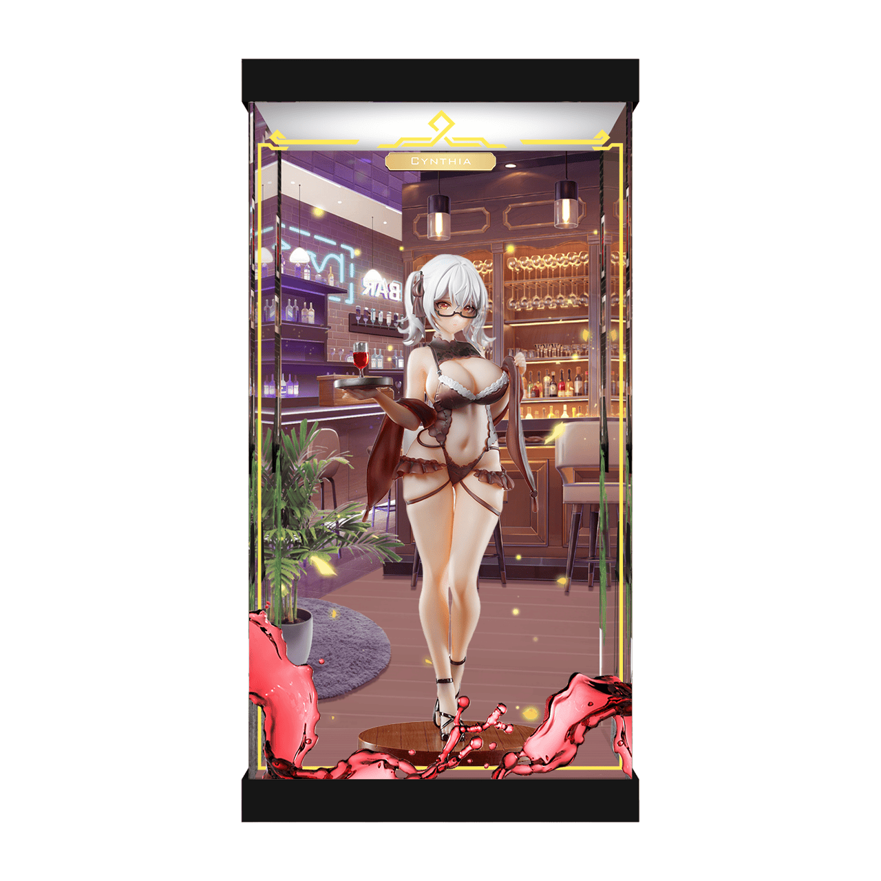 Shiny侍酒女郎辛西娅手办展示盒