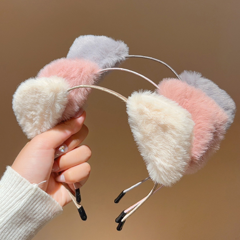 少女心毛绒绒可爱韩国发卡