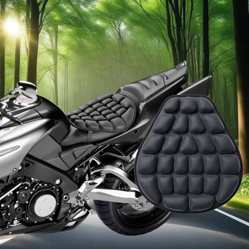 摩托车坐垫TPU减震充气电动车摩托车气囊坐垫套防晒不渗水可拆卸