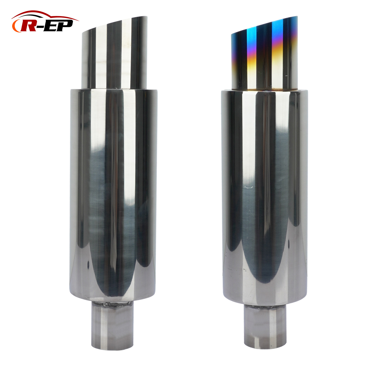 汽车通用消音器201不锈钢管改装排气管装饰消声器直排尾鼓尾喉