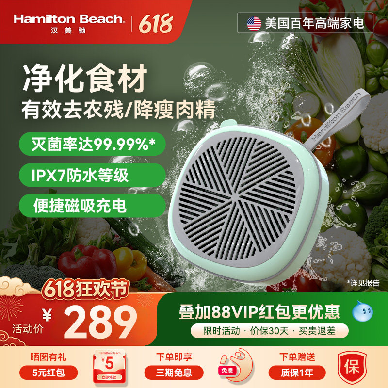 美国汉美驰果蔬清洗机农药除菌洗水果蔬菜神器家用便携食材净化器