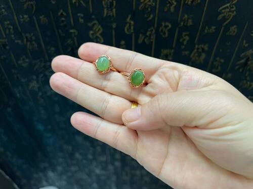 和田玉戒指时尚精致活口可调超值不议