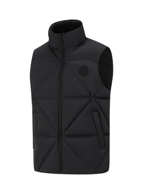 李宁男子羽绒马甲2025年冬季新品韦德系列鹅绒保暖马甲AMRV105