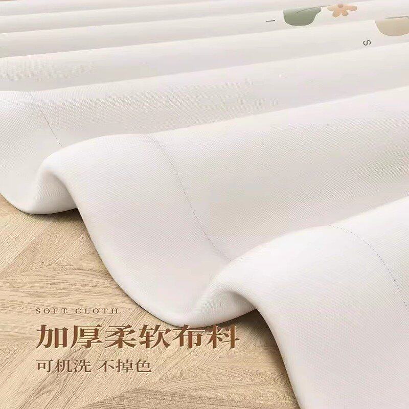 浴室卫生间弧形防水淋浴干湿分离隔断帘套装磁吸免打孔浴帘l型杆u