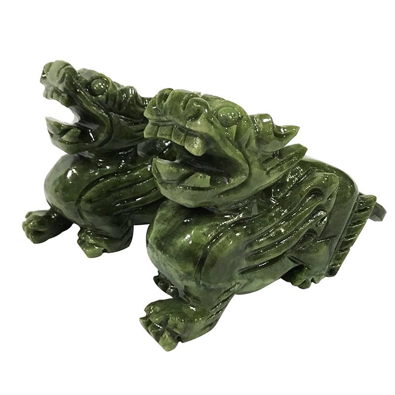现货 青玉貔貅摆件玉器一对玉石工艺品家居办公室