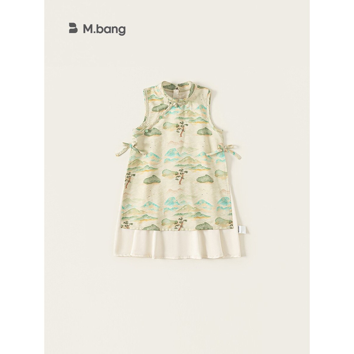 宥宝童装夏季新品儿童无袖汉服新中式女童碎花旗袍连衣裙国风裙子