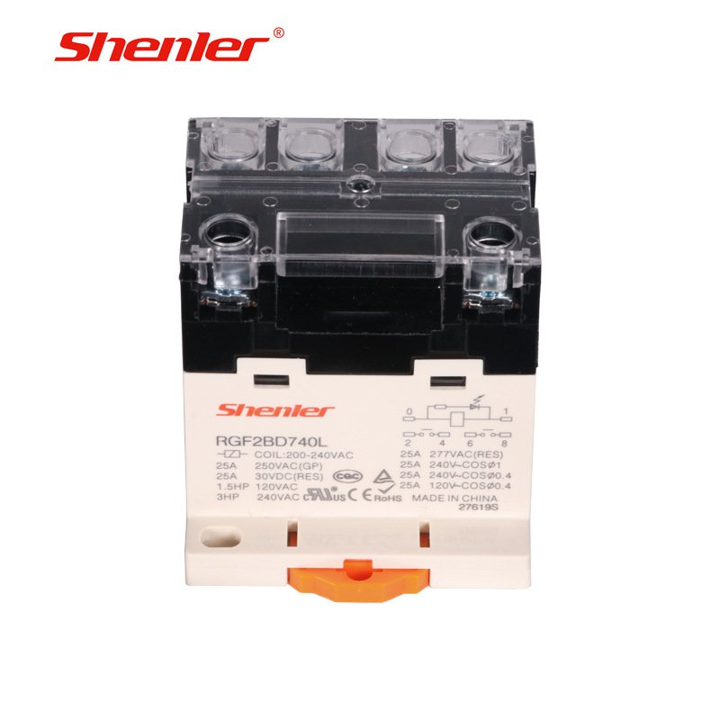 申乐RGF2BD740L中间继电器直流交流220v dc24v 大功率继电器12V