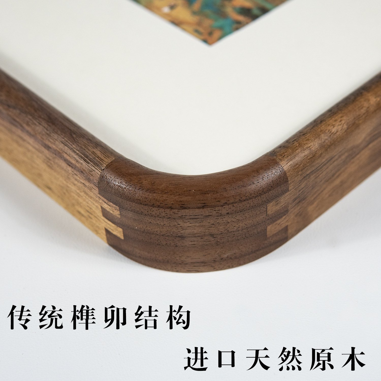 实木手工8寸创意洗照片做成相框a3a4摆台挂墙圆形免打孔画框装裱