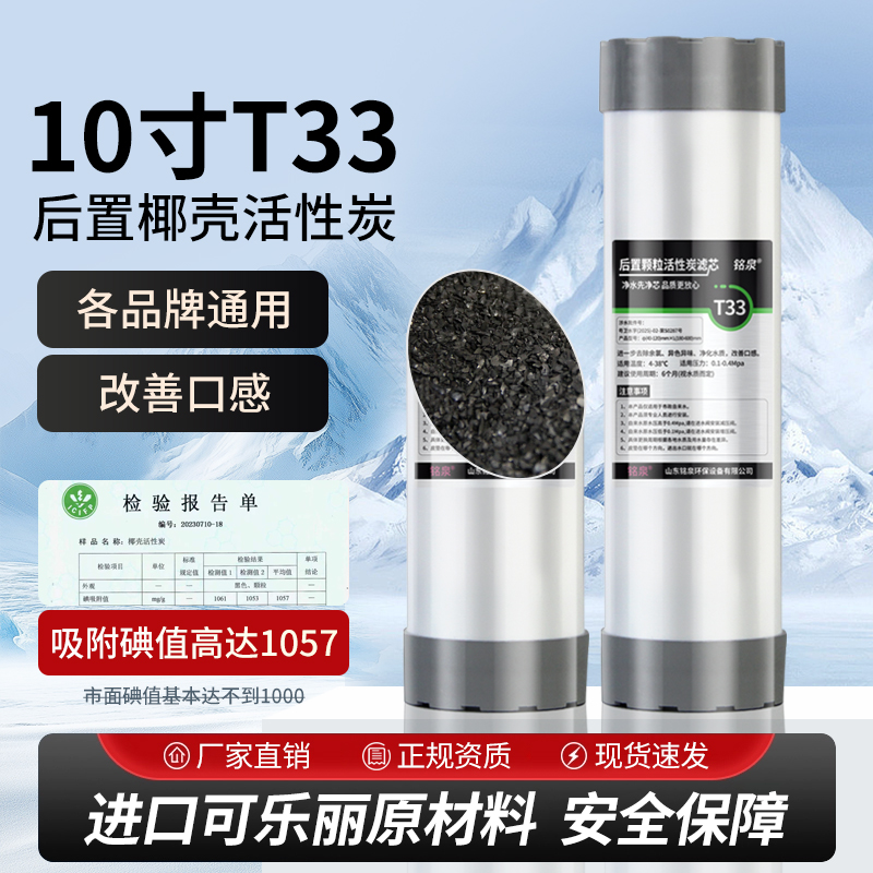 10寸T33净水器后置活性炭滤芯