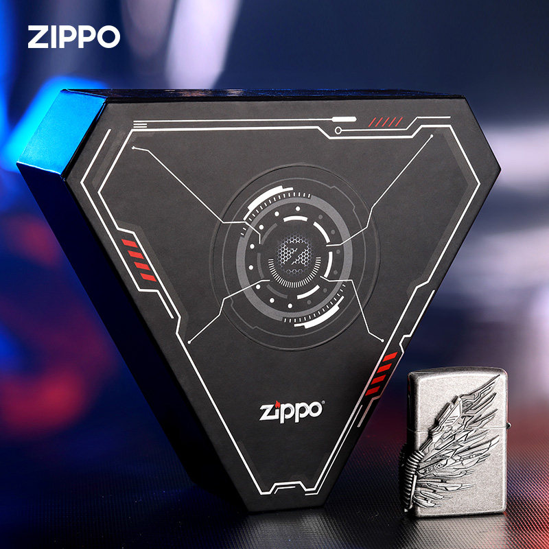zippo打火机官方旗舰正版古银生命史诗礼盒套装煤油防风男生礼物