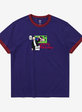 KICKGAG踢踢搞搞 小黑子系列拉影 夏季新款全棉短袖足球t恤